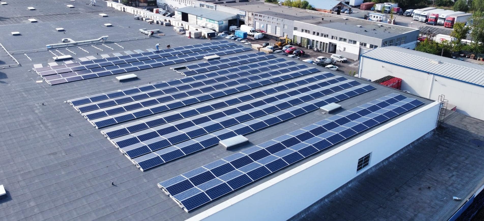 Flachbetondach ost & west ballastiertes pro-system