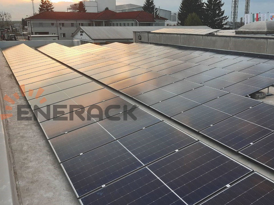 20 kW Betonflachdach-Stativsystem in Ungarn