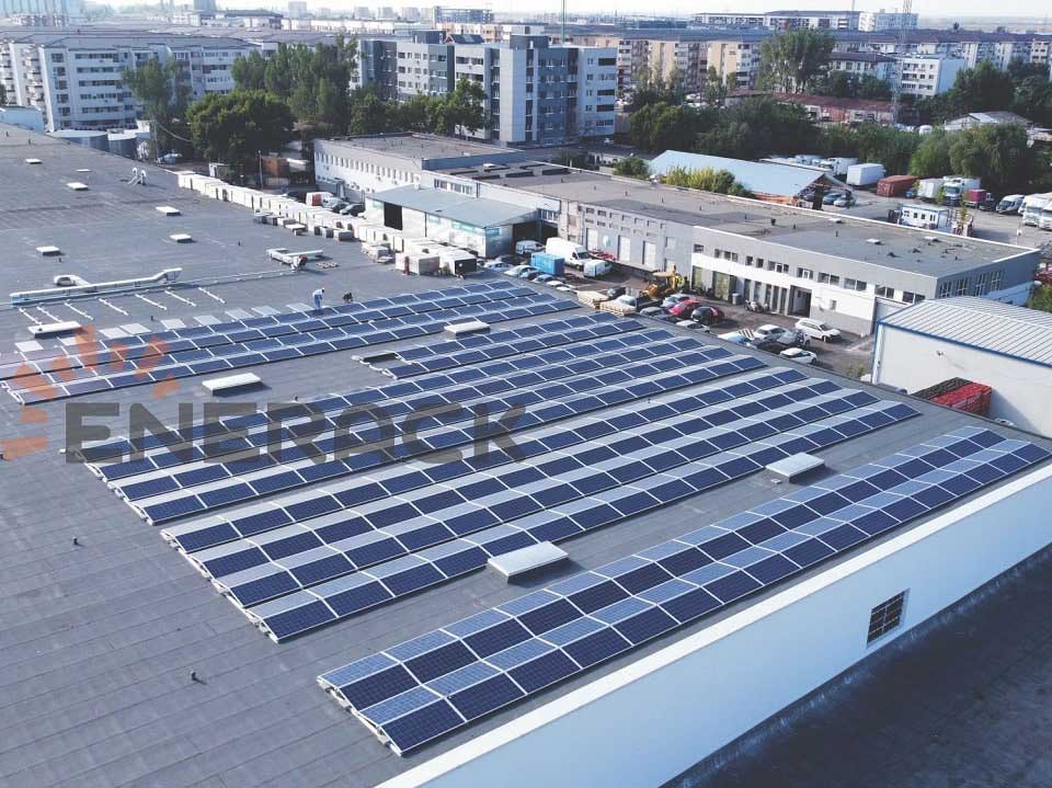 560 kW Ost & West ballastiertes-PRO System in Rumänien