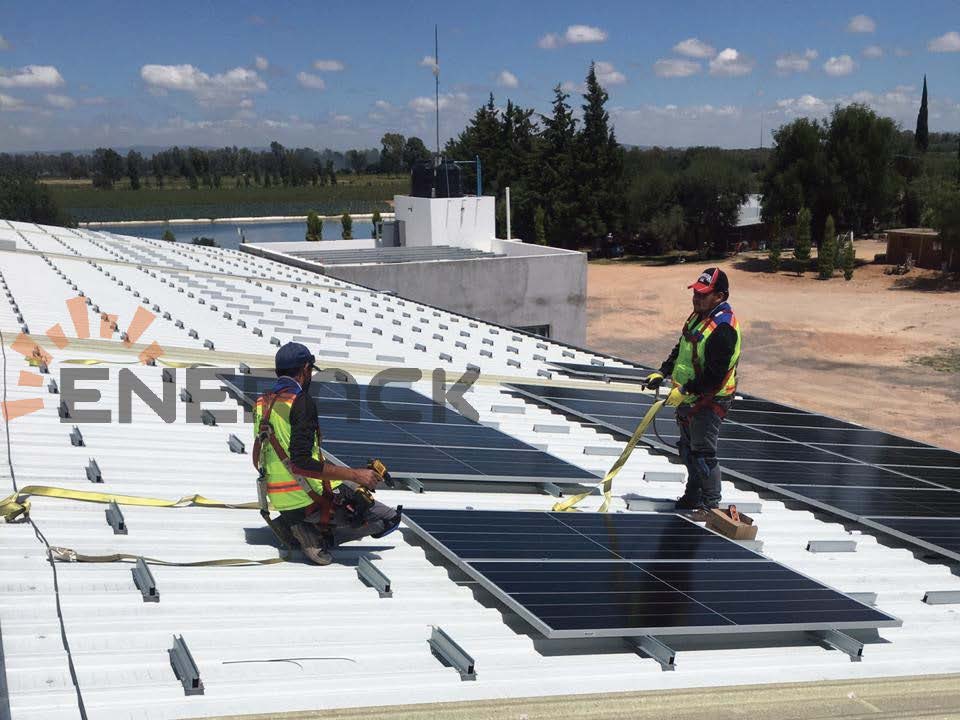 500 kW 60 mm Mini-Schiene für Trapezbleche in Mexiko